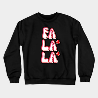 Fa La La La La - Fun Retro Math Christmas Carol Crewneck Sweatshirt